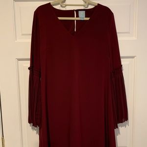 CECE BURGUNDY DRESS SIZE 10